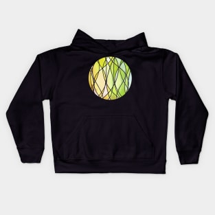 Lemon & Lime Love - abstract painting in yellow & green Kids Hoodie